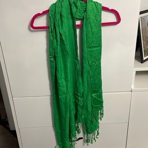 Green scarf